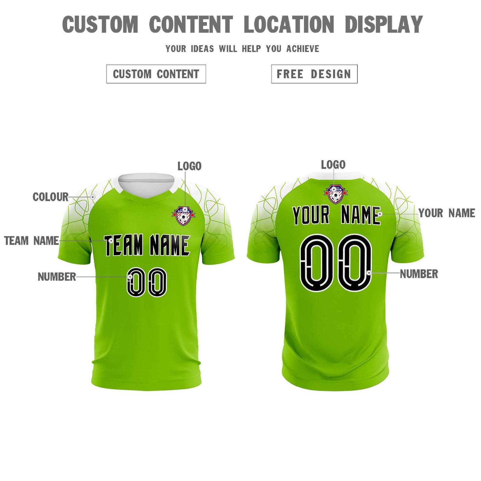 Custom Green Classic Soccer Training Sets Jersey For Adults/Kids