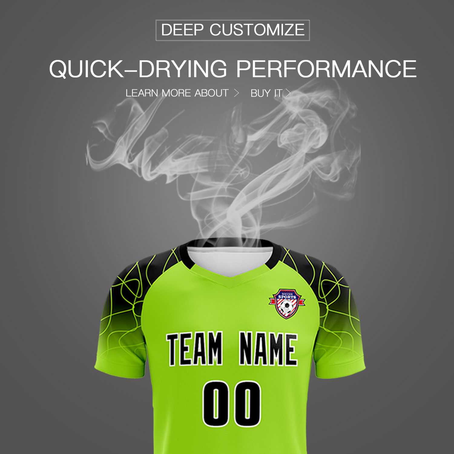 Custom Neon Green Classic Soccer Training Sets Jersey For Adults/Kids