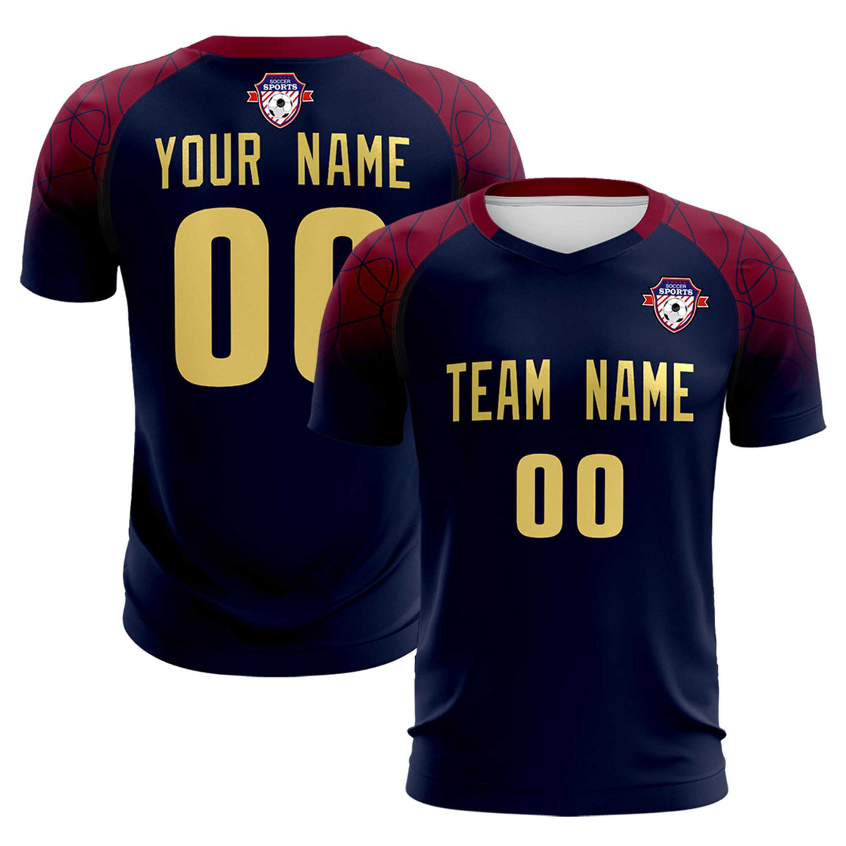 Custom Navy Classic Soccer Training Sets Jersey For Adults/Kids