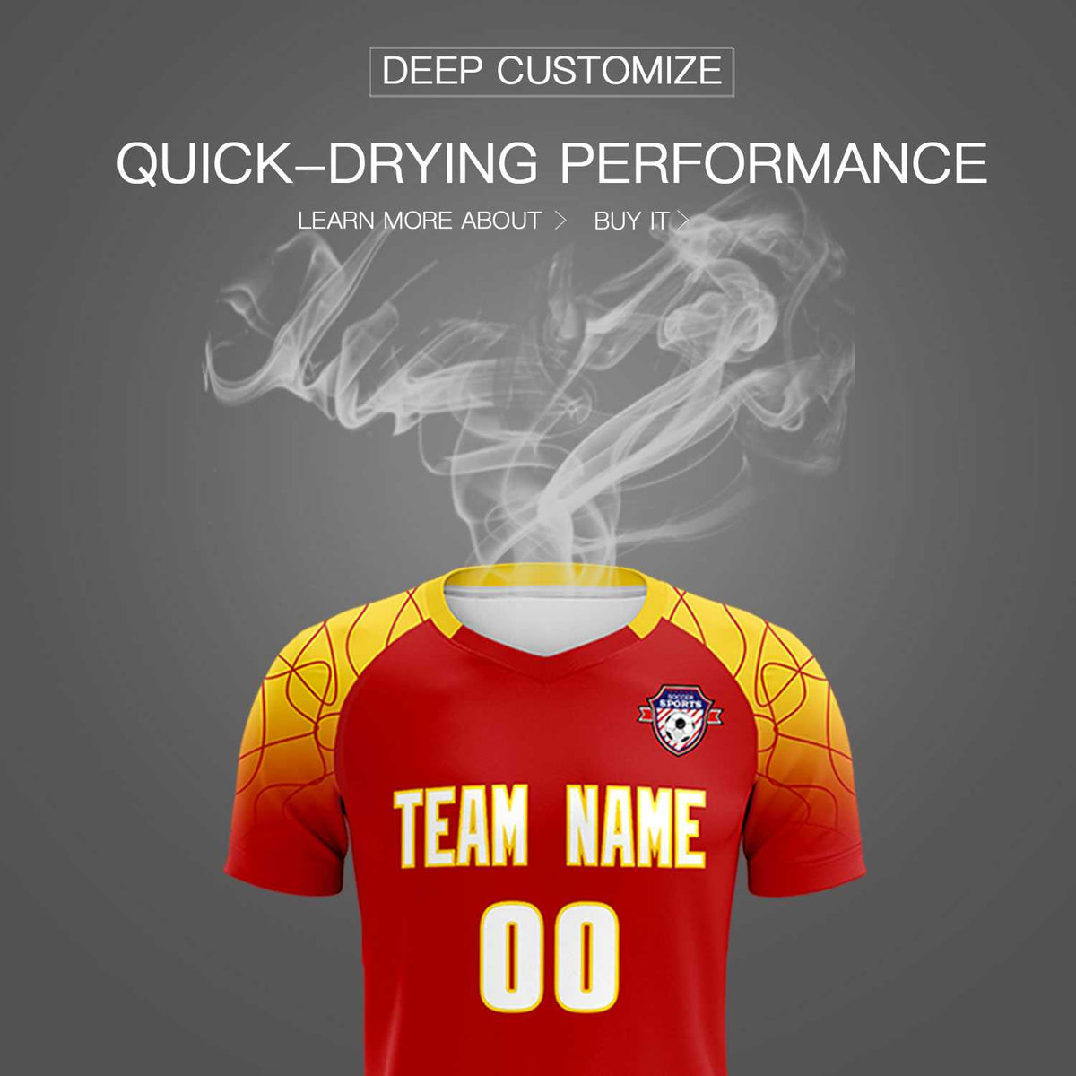 Custom Red Classic Soccer Training Sets Jersey For Adults/Kids