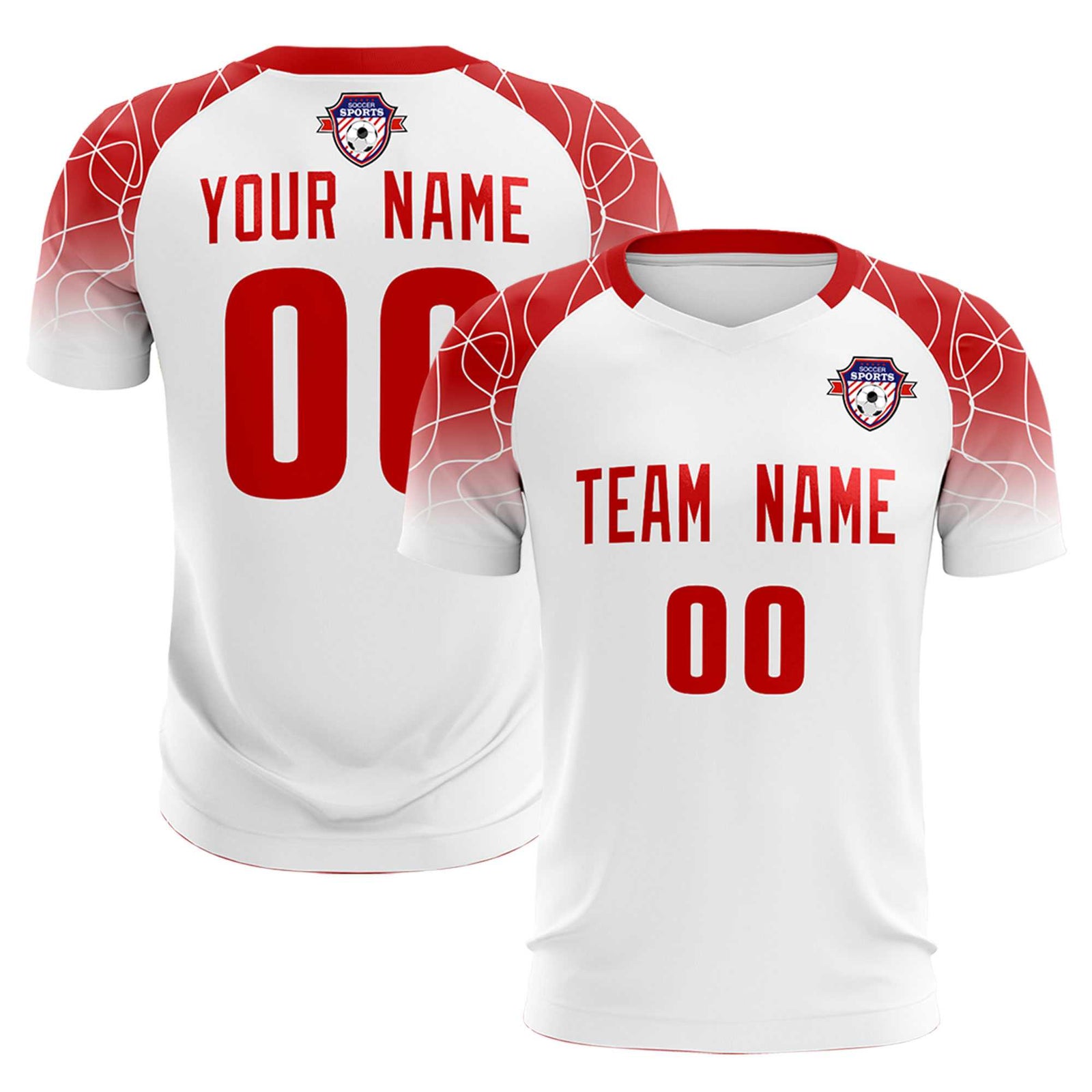 Custom White Classic Soccer Training Sets Jersey For Adults/Kids