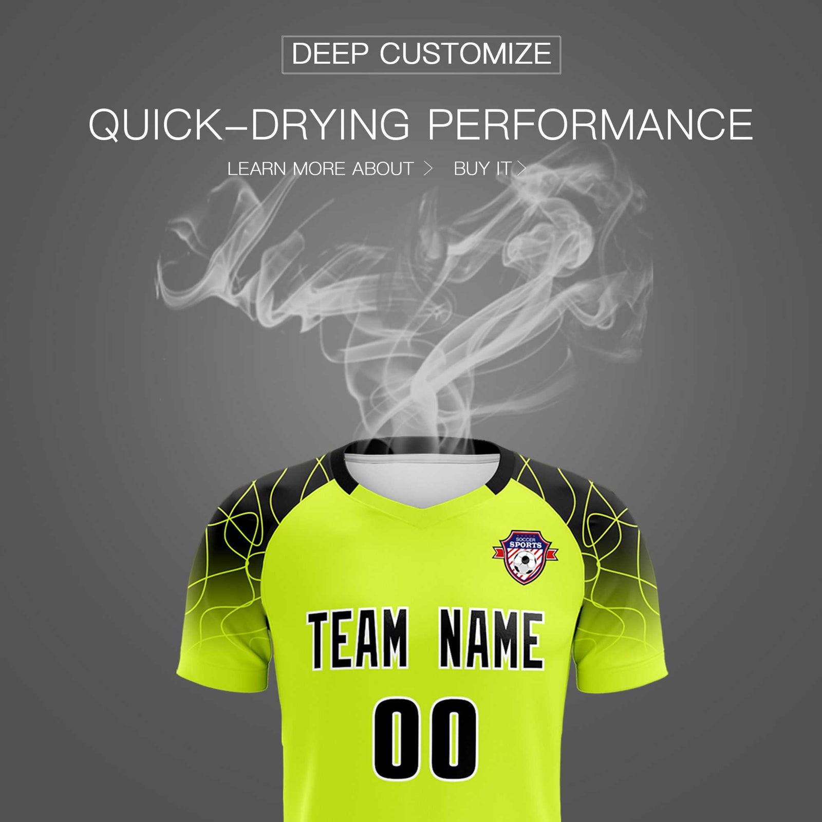 Custom Neon Green Classic Soccer Training Sets Jersey For Adults/Kids