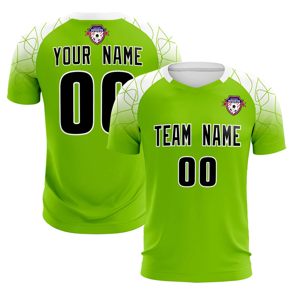 Custom Green Classic Soccer Training Sets Jersey For Adults/Kids