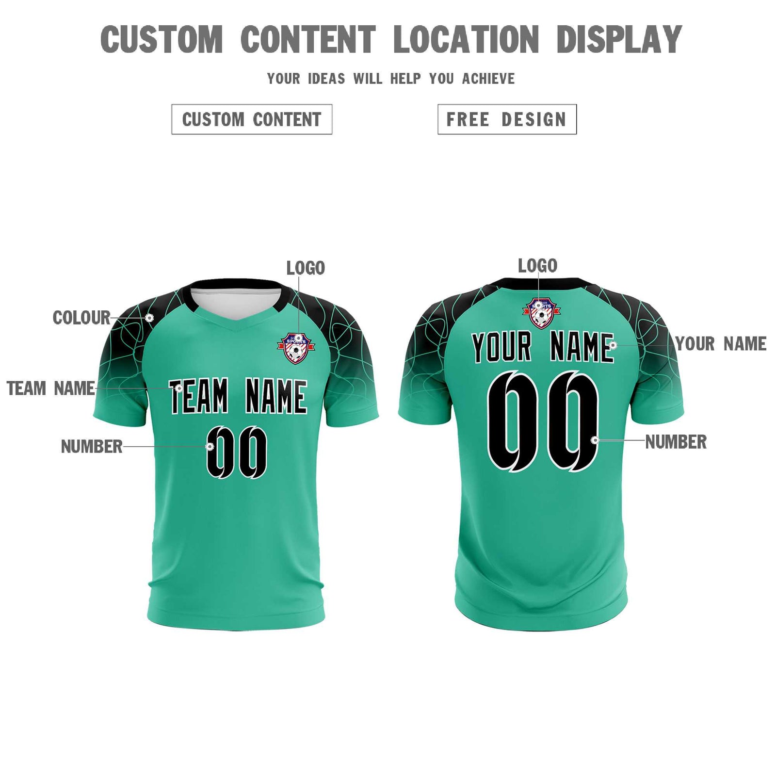 Custom Green Classic Soccer Training Sets Jersey For Adults/Kids