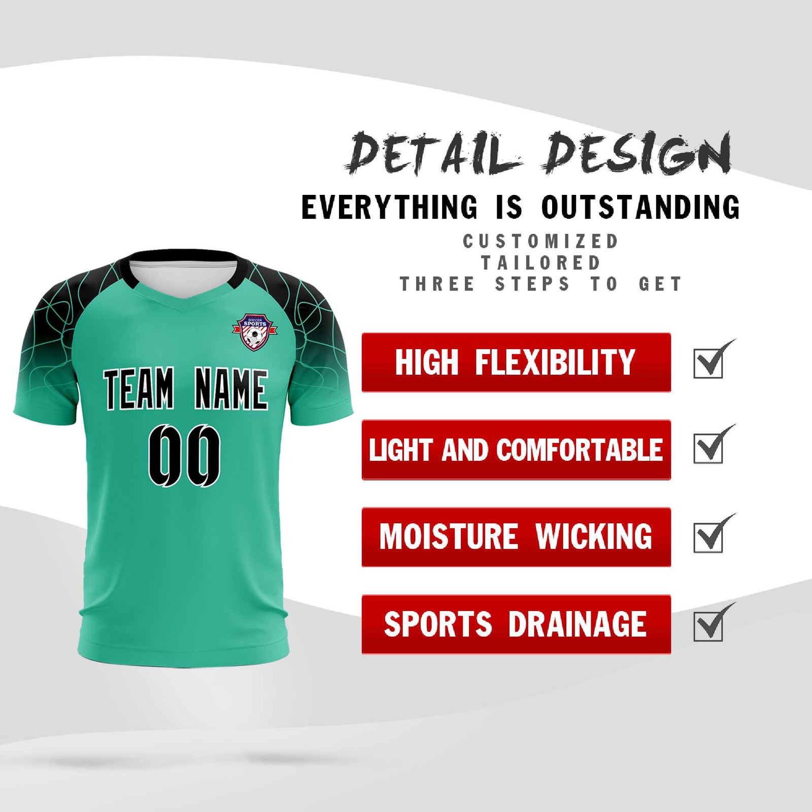 Custom Green Classic Soccer Training Sets Jersey For Adults/Kids
