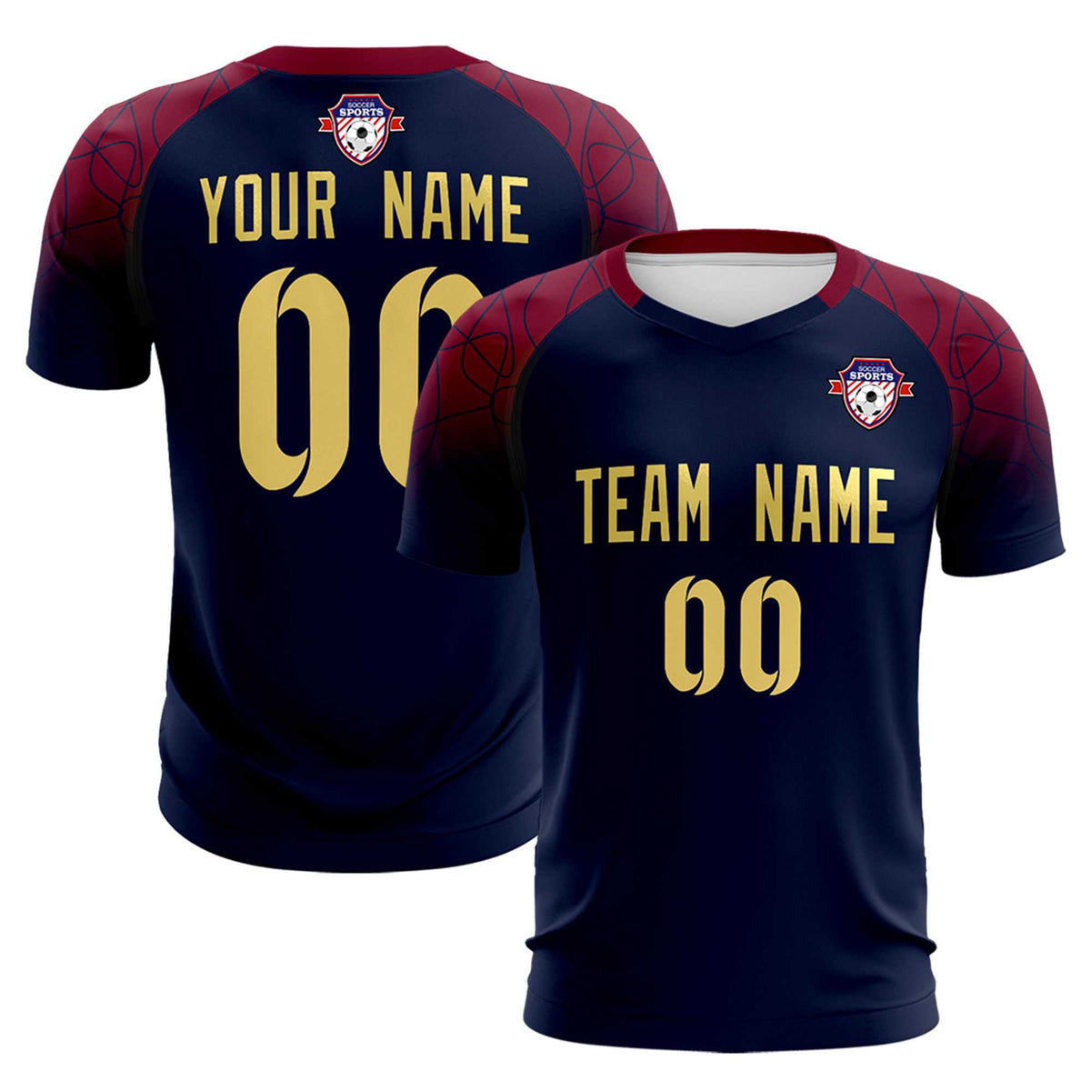 Custom Navy Classic Soccer Training Sets Jersey For Adults/Kids