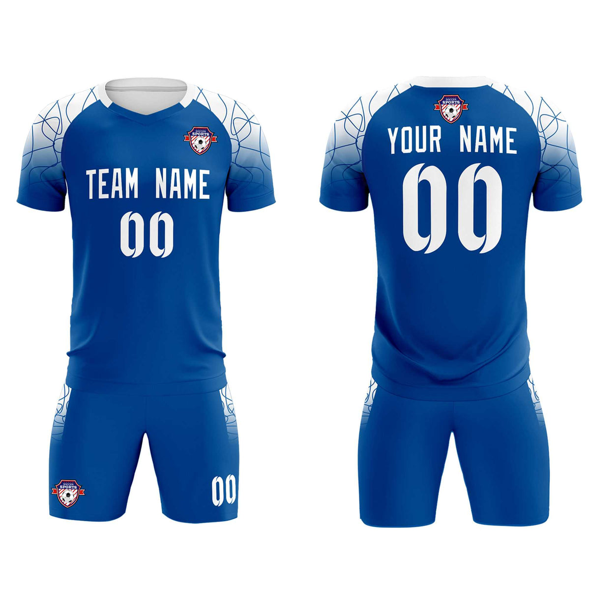 Custom Navy Classic Soccer Training Sets Jersey For Adults/Kids