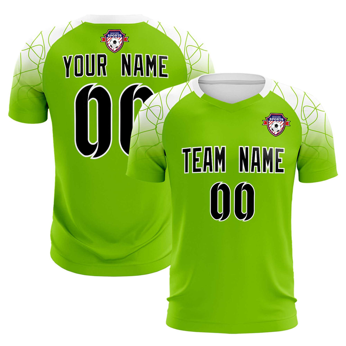 Custom Green Classic Soccer Training Sets Jersey For Adults/Kids