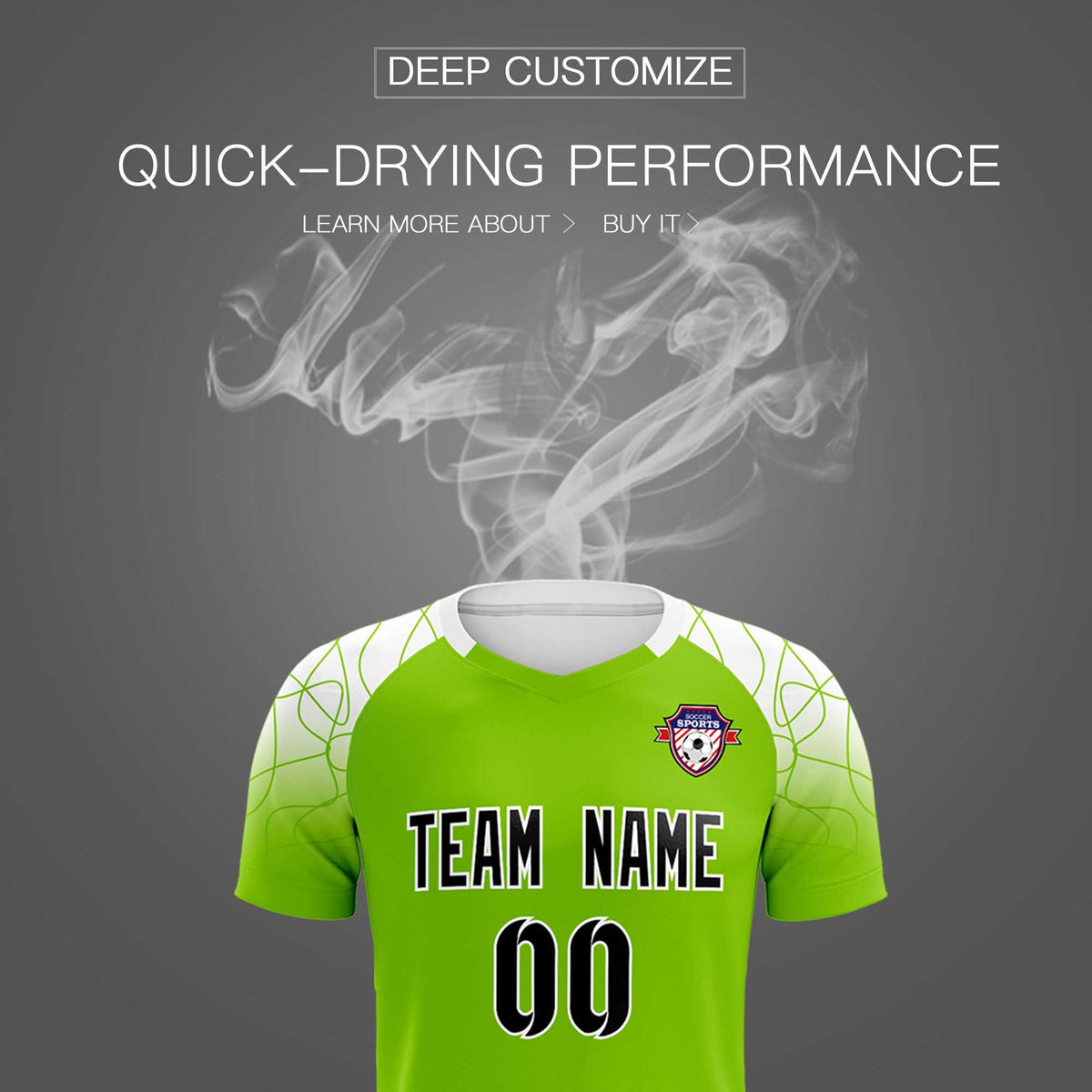 Custom Green Classic Soccer Training Sets Jersey For Adults/Kids