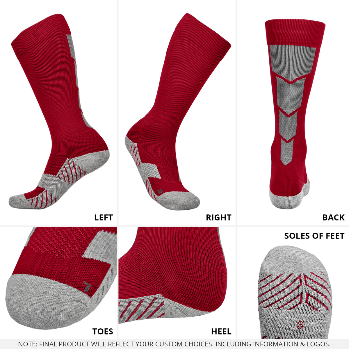 Classic Youth &amp; Adult Unisex Soccer Socks – Multiple Colors