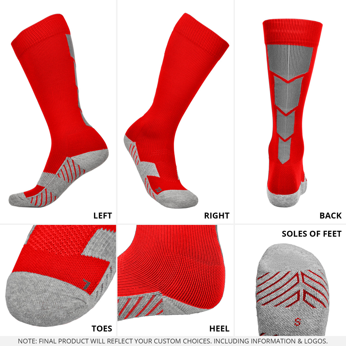 Classic Youth &amp; Adult Unisex Soccer Socks – Multiple Colors