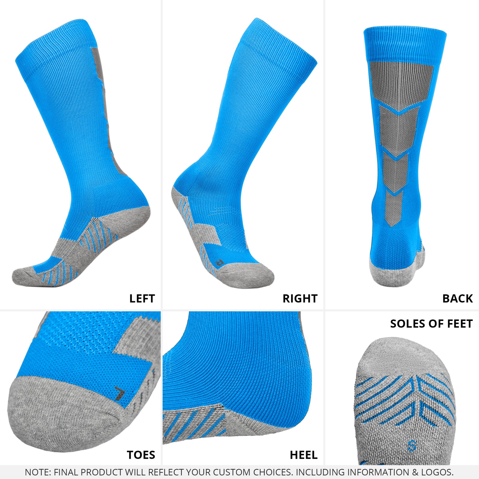Classic Youth & Adult Unisex Soccer Socks – Multiple Colors