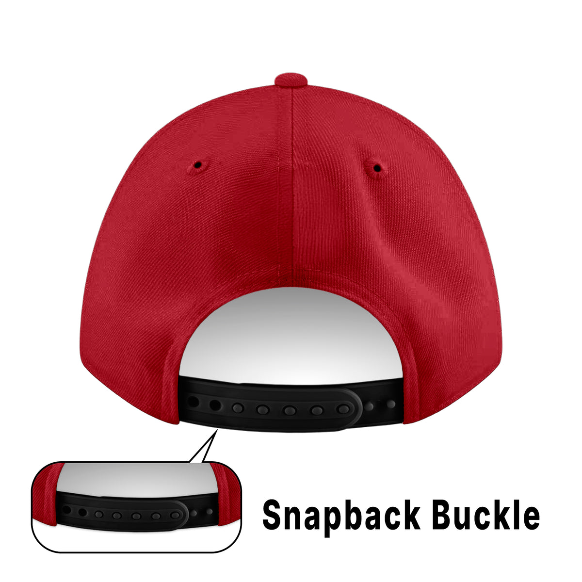 Custom White 3D Puff Embroidery Flat Embroidery Flat Eaves Sport Baseball Cap Design for Men/Women/Youth