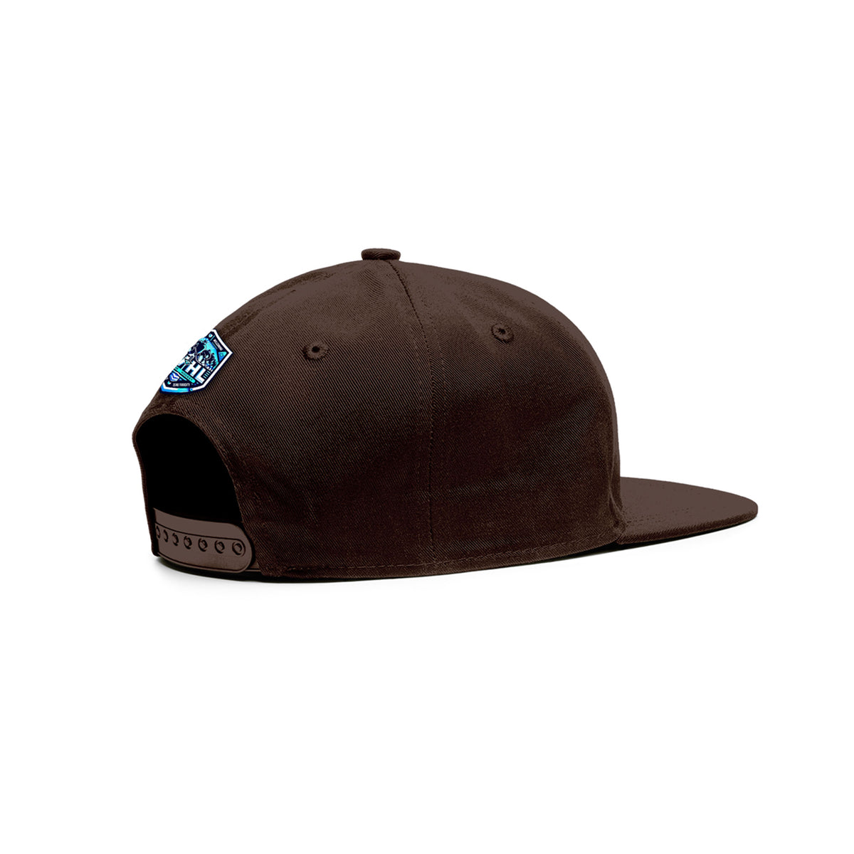 VVHL Brown S7-HANGRY-MOOSE 3D Puff Embroidery Flat Embroidery Baseball Cap
