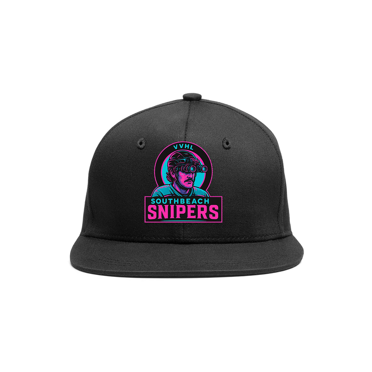 VVHL Black S7-Southbeach-snipers 3D Puff Embroidery Flat Embroidery Baseball Cap