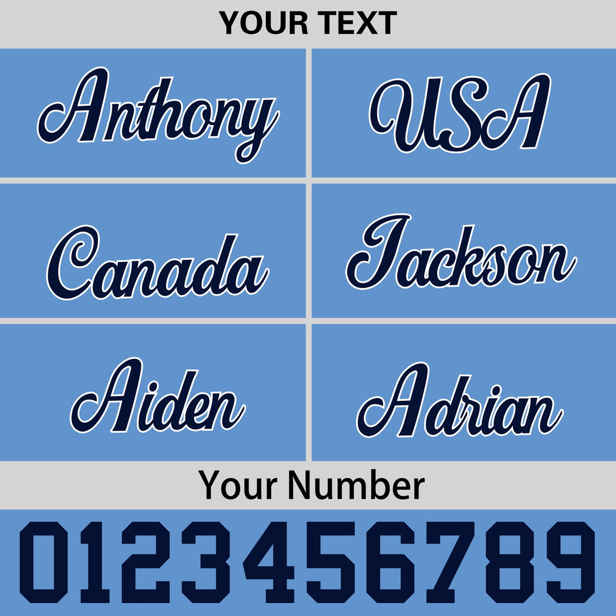 Custom Powder Blue 3D Puff Embroidery Flat Embroidery Casual Sport Baseball Cap