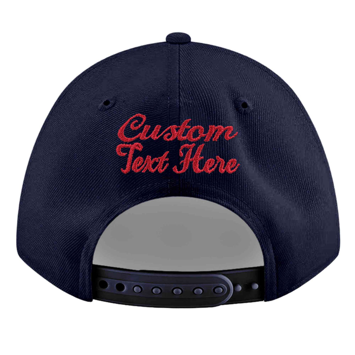 Custom Navy 3D Puff Embroidery Flat Embroidery Casual Sport Baseball Cap