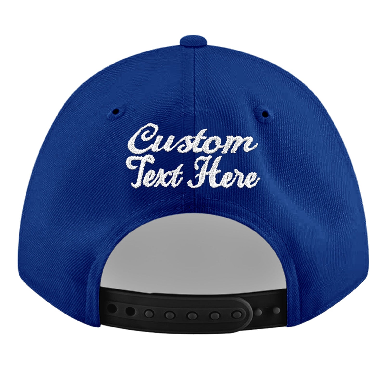 Custom Royal 3D Puff Embroidery Flat Embroidery Casual Sport Baseball Cap