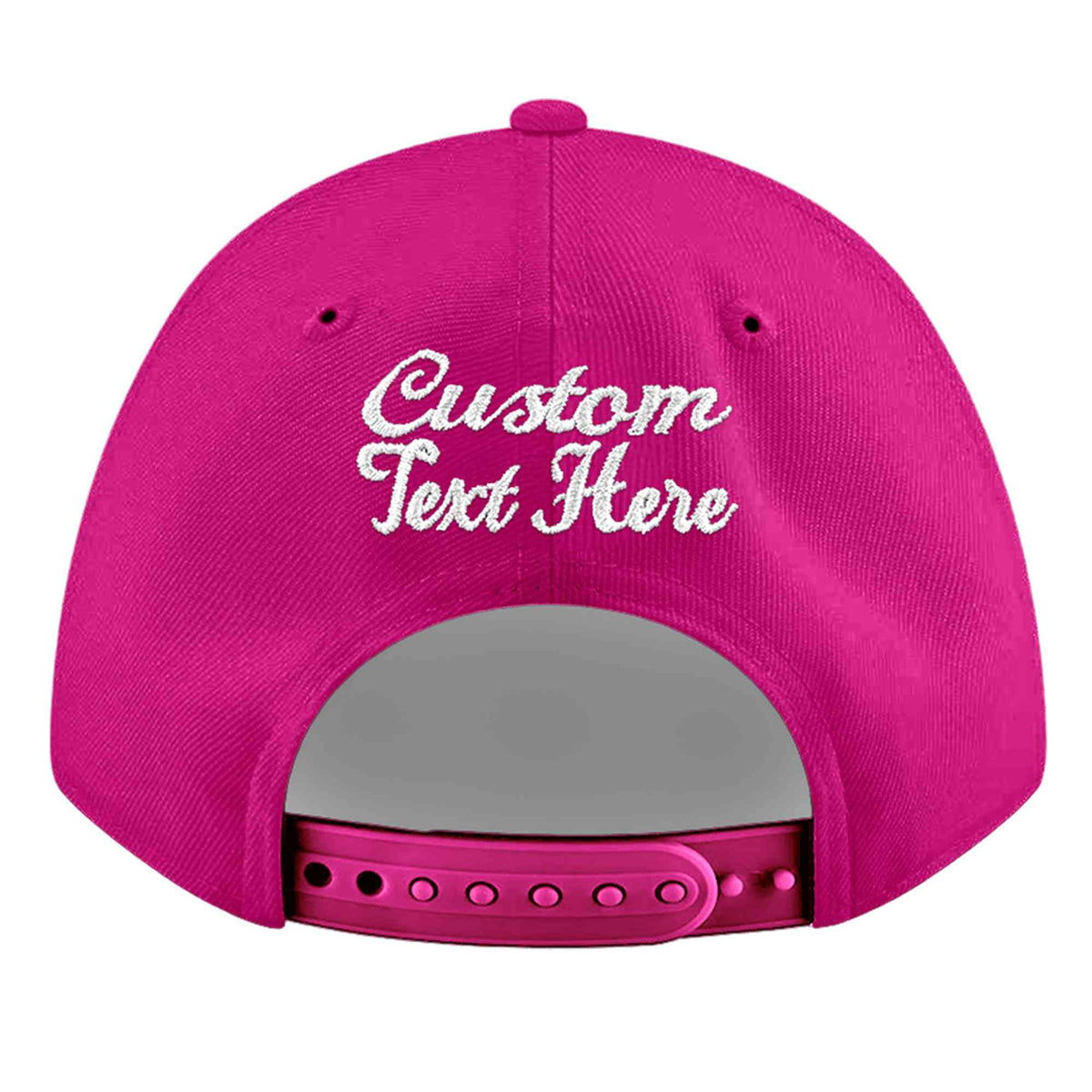 Custom Rose Red 3D Puff Embroidery Flat Embroidery Casual Sport Baseball Cap