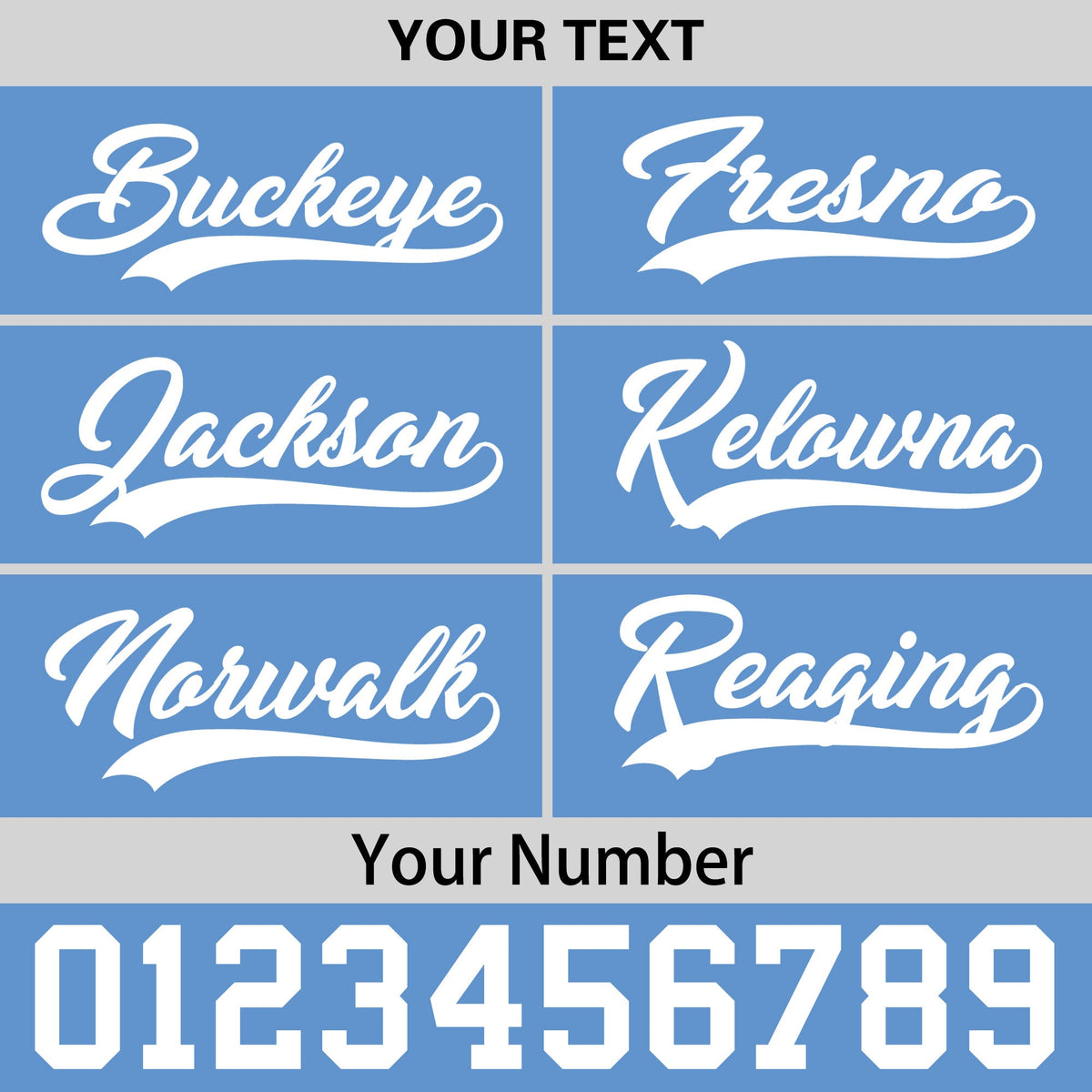 Custom Powder Blue 3D Puff Embroidery Flat Embroidery Casual Sport Baseball Cap