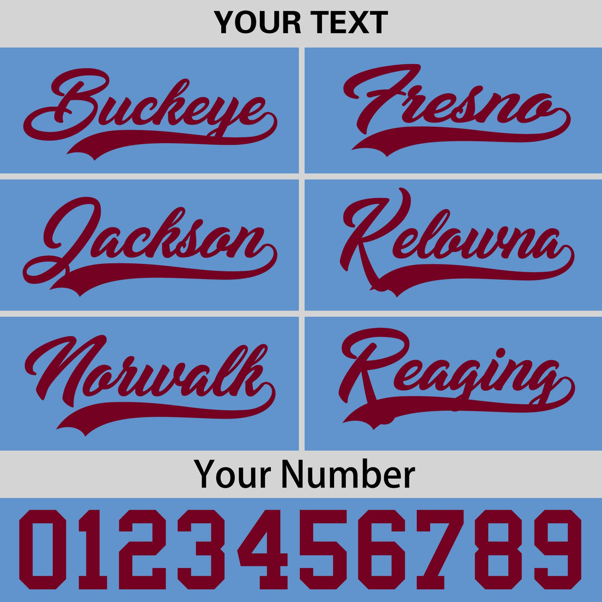 Custom Powder Blue 3D Puff Embroidery Flat Embroidery Casual Sport Baseball Cap