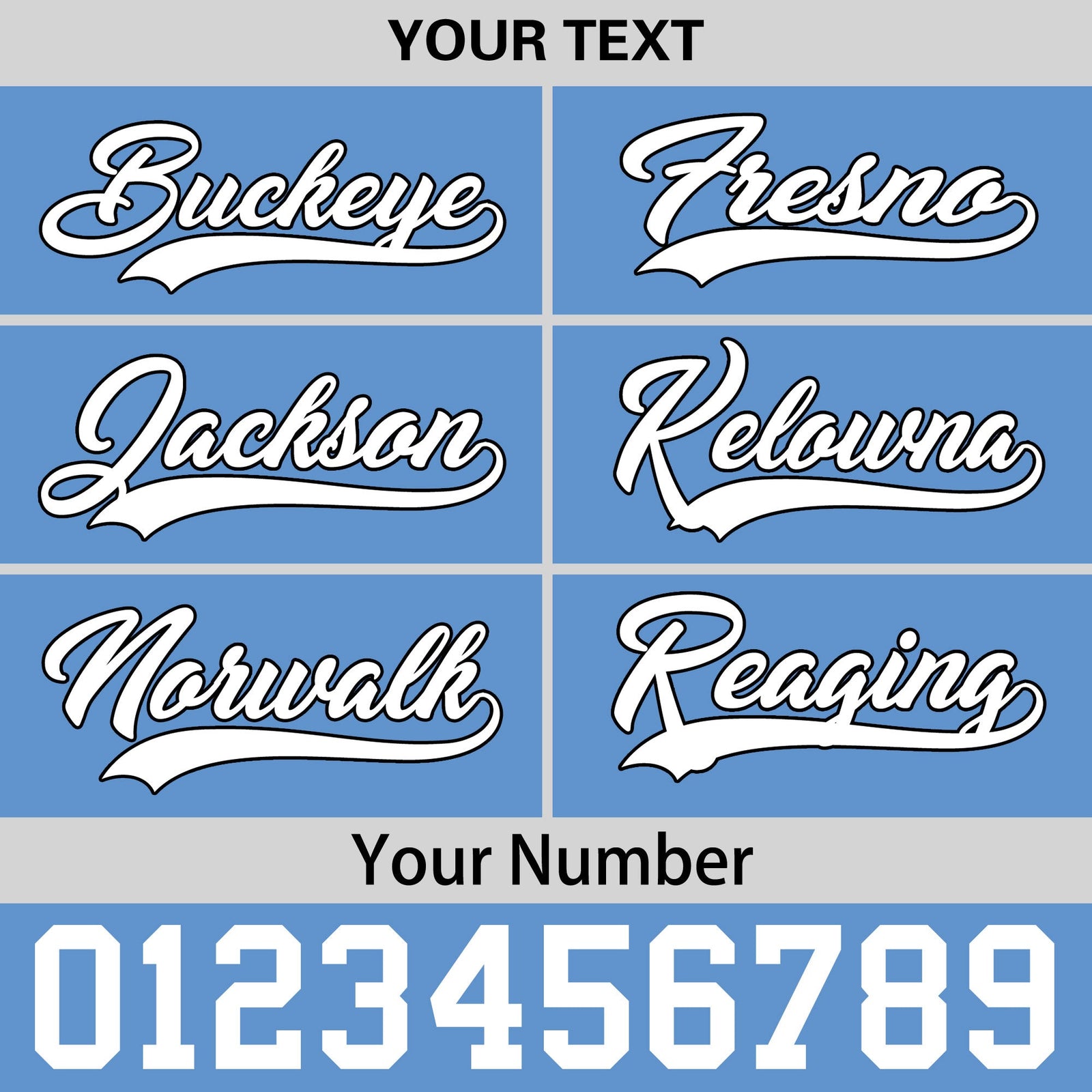 Custom Powder Blue 3D Puff Embroidery Flat Embroidery Casual Sport Baseball Cap