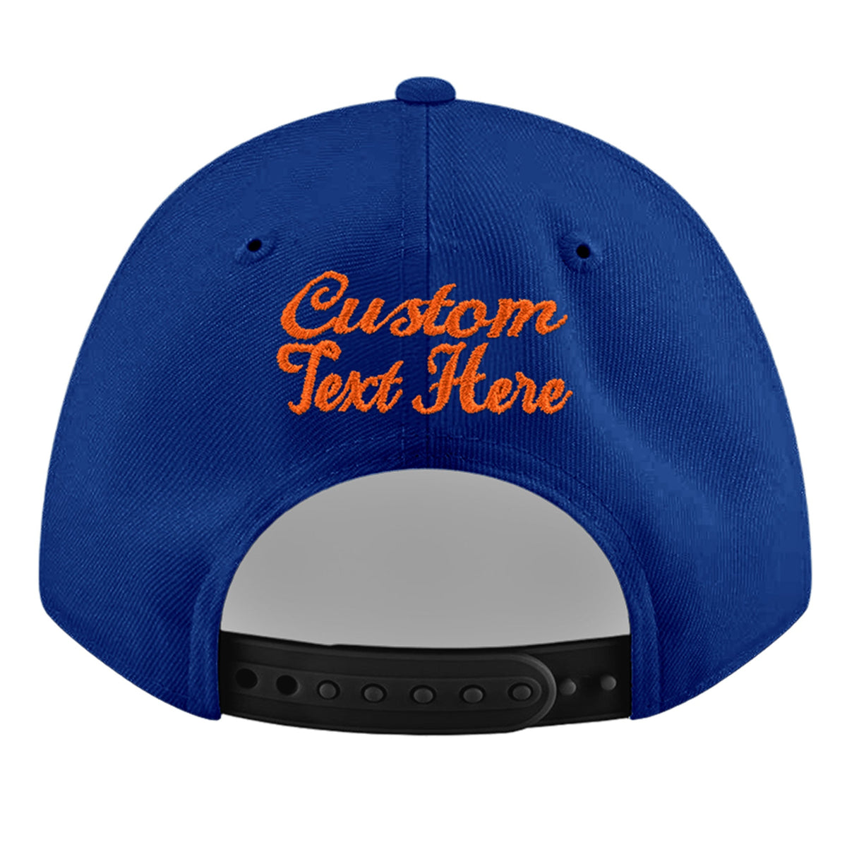 Custom Royal 3D Puff Embroidery Flat Embroidery Casual Sport Baseball Cap
