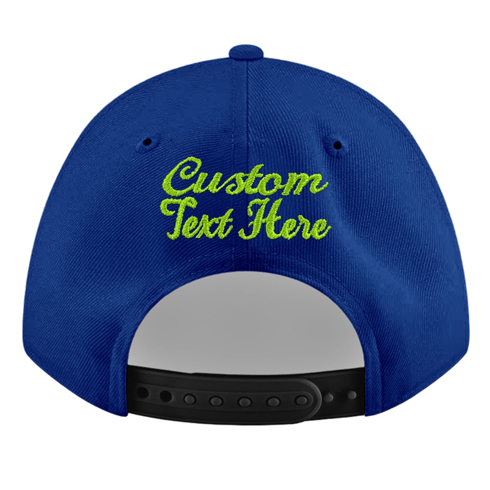 Custom Royal 3D Puff Embroidery Flat Embroidery Casual Sport Baseball Cap
