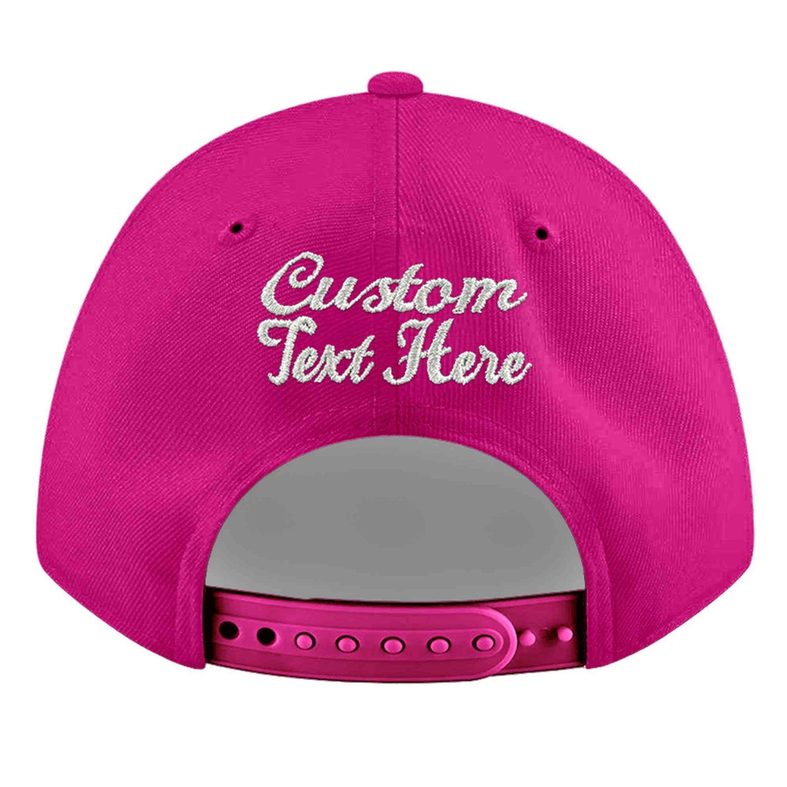 Custom Rose Red 3D Puff Embroidery Flat Embroidery Casual Sport Baseball Cap