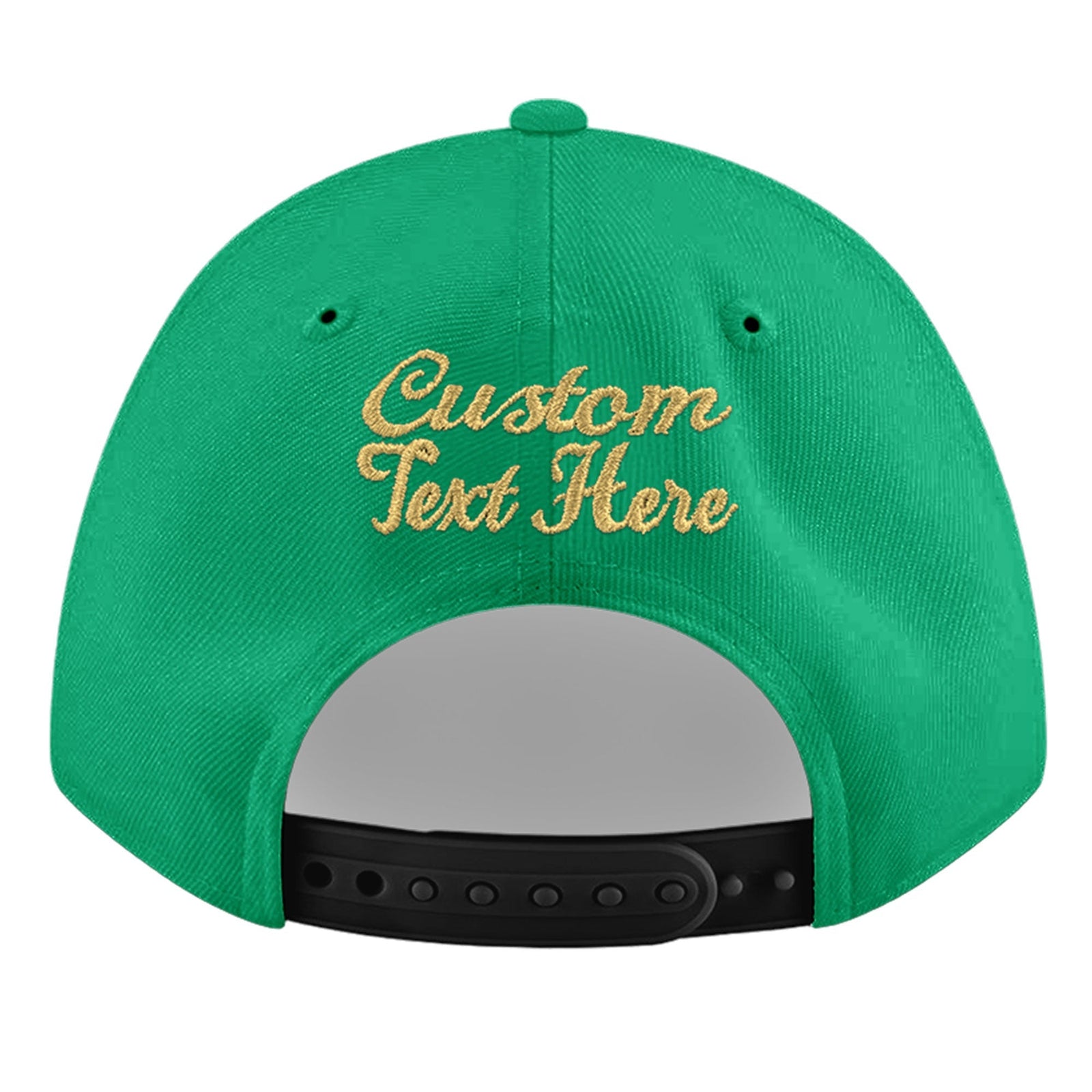 Custom Aqua 3D Puff Embroidery Flat Embroidery Casual Sport Baseball Cap
