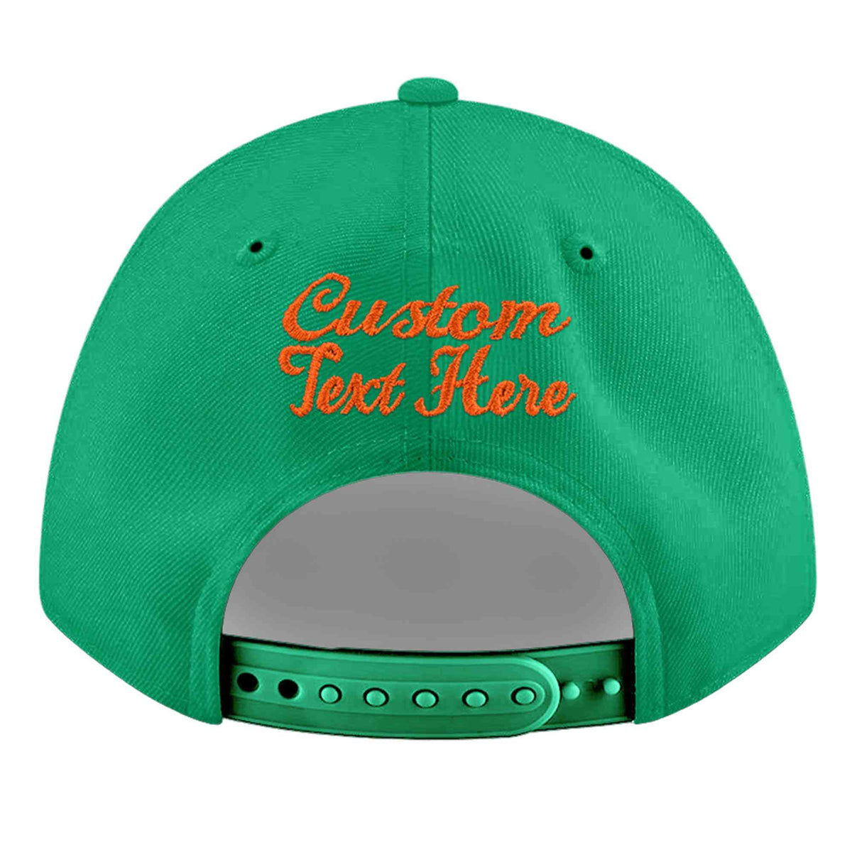 Custom Aqua 3D Puff Embroidery Flat Embroidery Casual Sport Baseball Cap