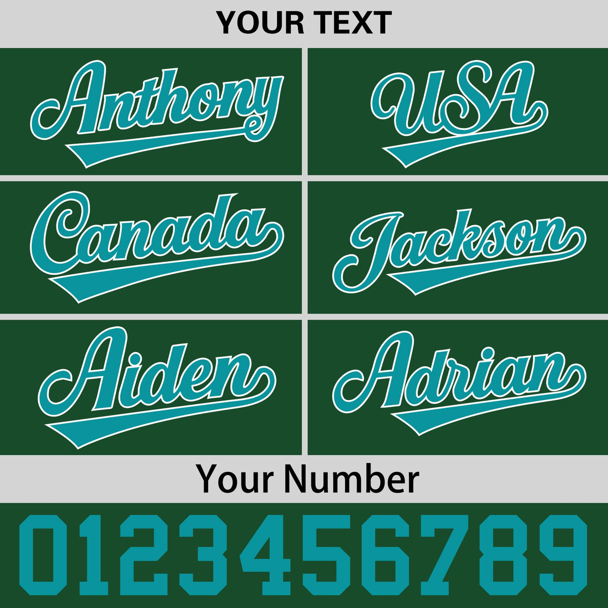 Custom Green 3D Puff Embroidery Flat Embroidery Casual Sport Baseball Cap