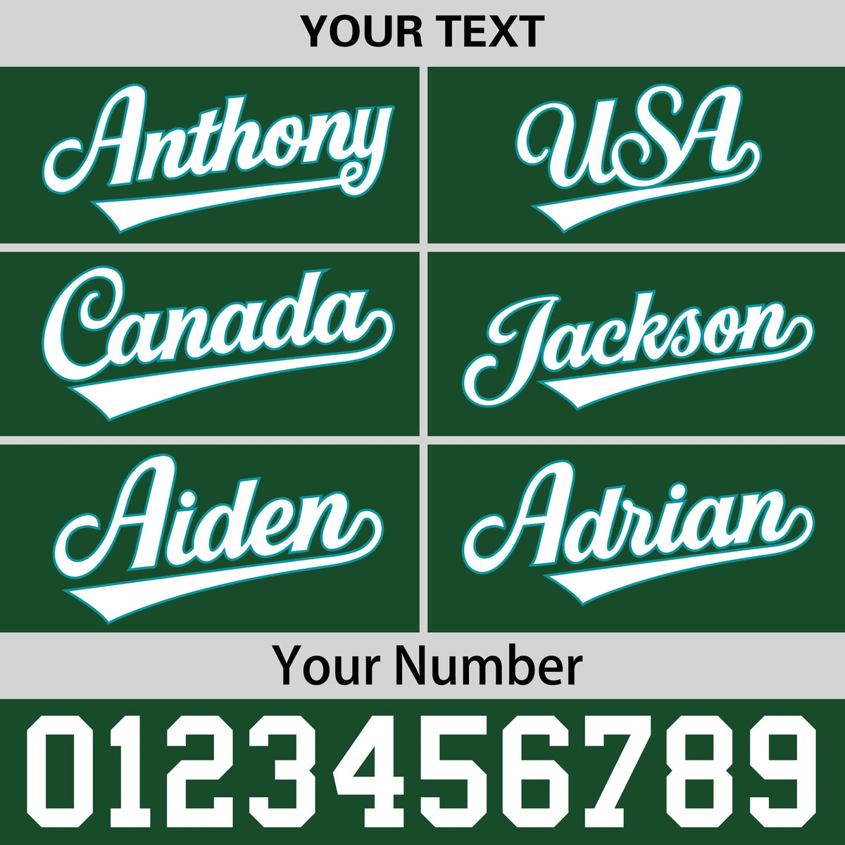 Custom Green 3D Puff Embroidery Flat Embroidery Casual Sport Baseball Cap