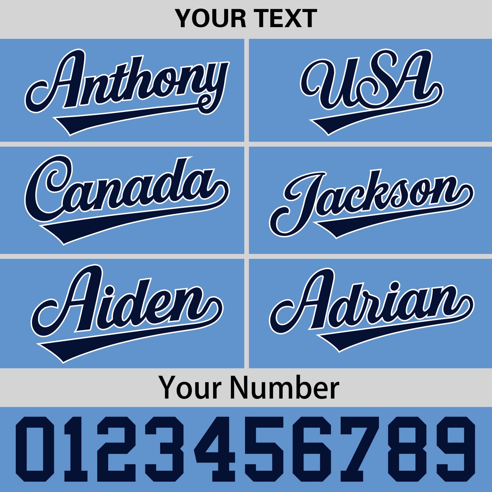 Custom Powder Blue 3D Puff Embroidery Flat Embroidery Casual Sport Baseball Cap