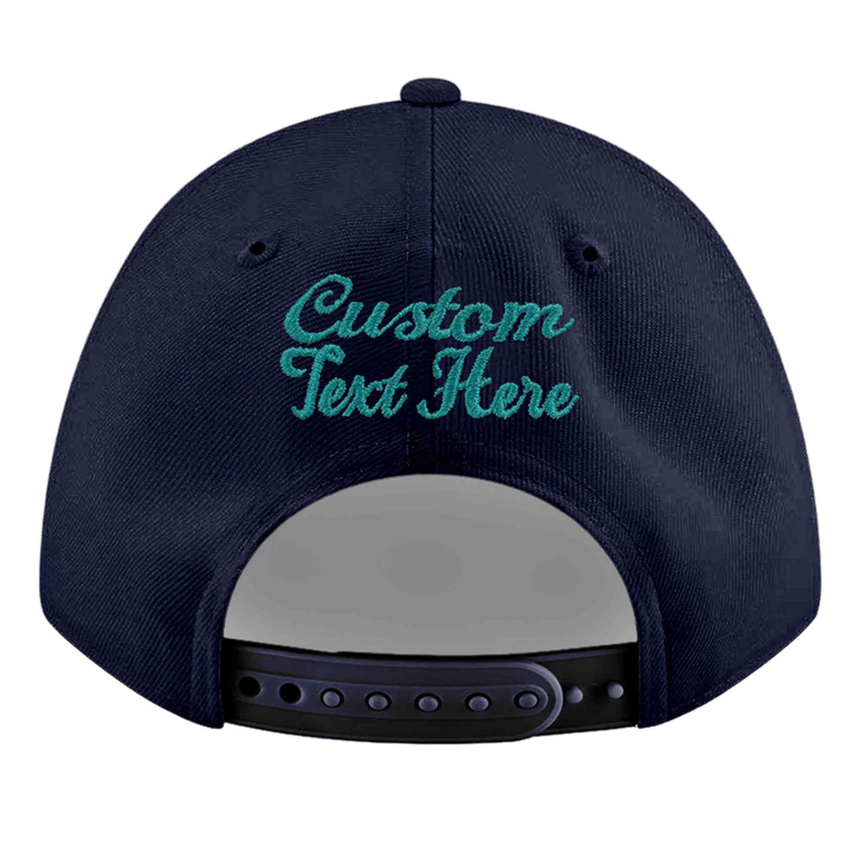 Custom Navy 3D Puff Embroidery Flat Embroidery Casual Sport Baseball Cap