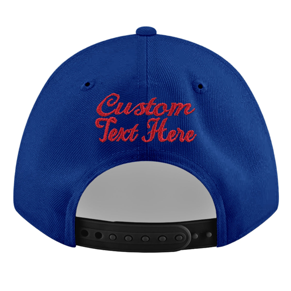 Custom Royal 3D Puff Embroidery Flat Embroidery Casual Sport Baseball Cap