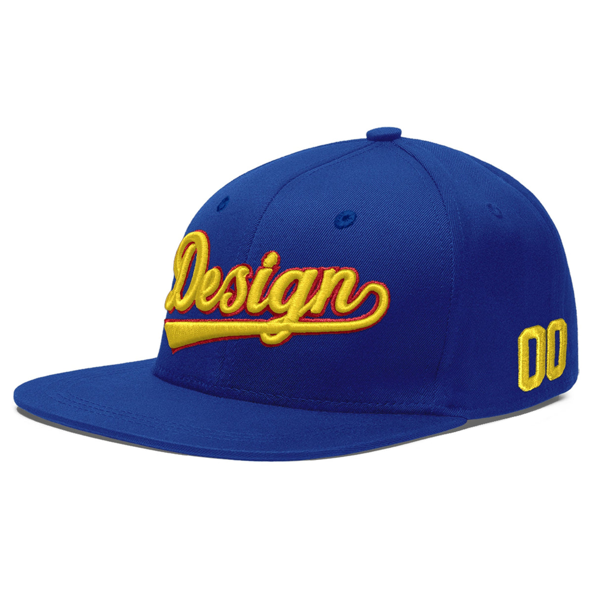 Custom Royal 3D Puff Embroidery Flat Embroidery Casual Sport Baseball Cap