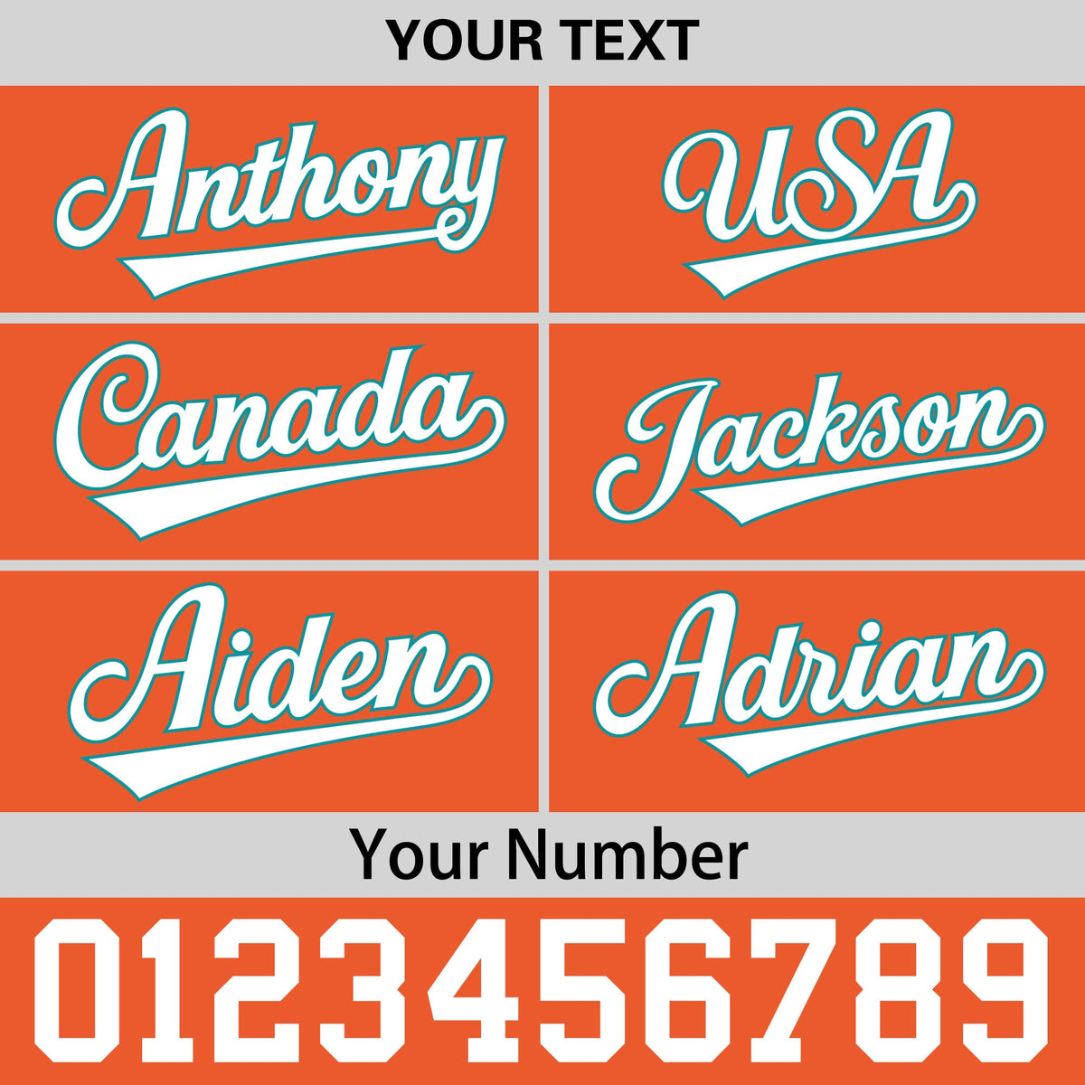 Custom Orange 3D Puff Embroidery Flat Embroidery Casual Sport Baseball Cap