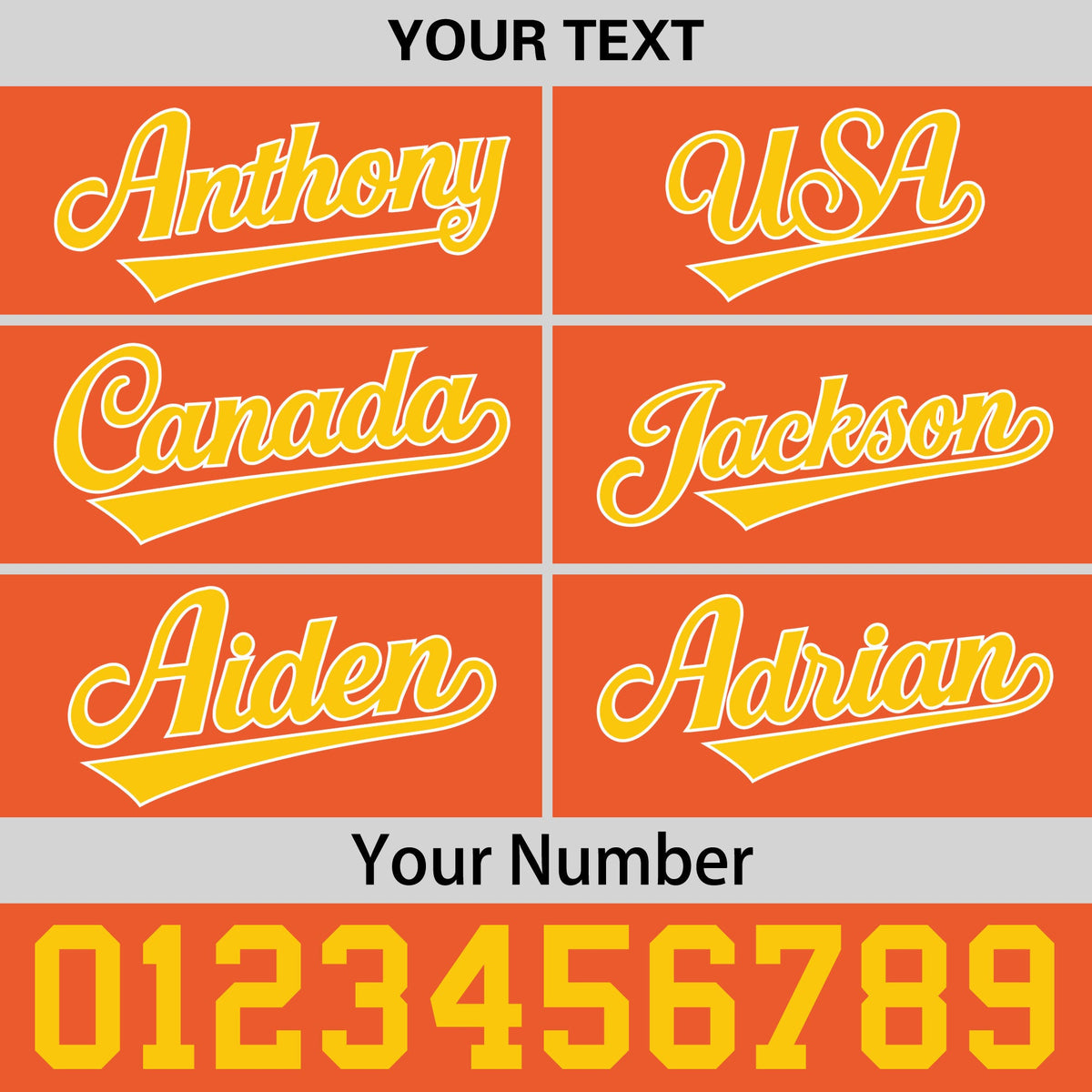 Custom Orange 3D Puff Embroidery Flat Embroidery Casual Sport Baseball Cap