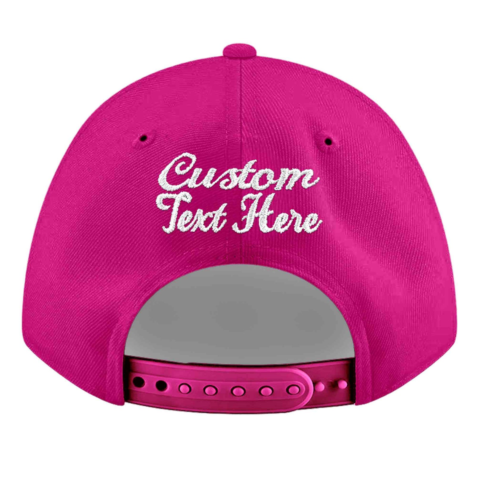 Custom Rose Red 3D Puff Embroidery Flat Embroidery Casual Sport Baseball Cap