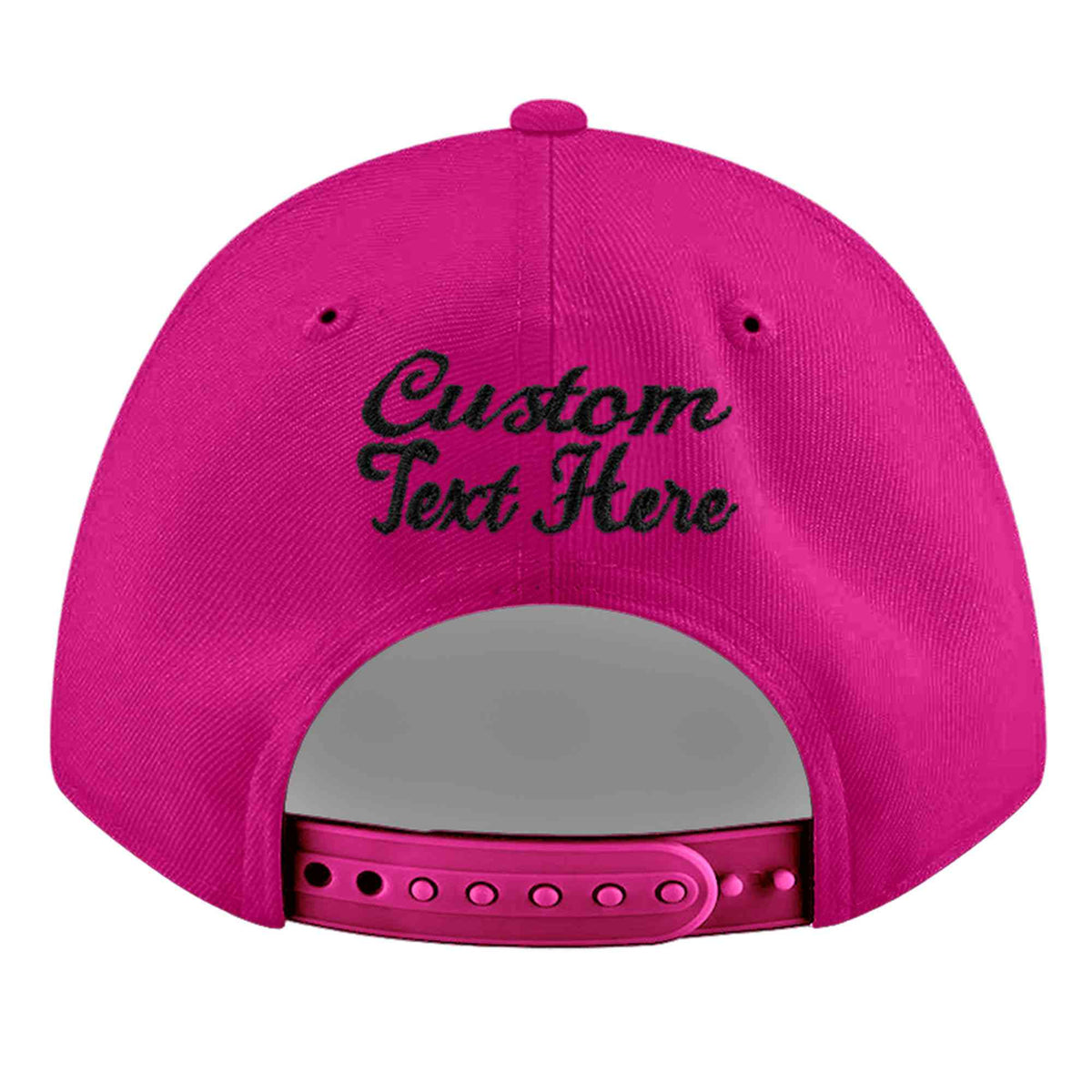 Custom Rose Red 3D Puff Embroidery Flat Embroidery Casual Sport Baseball Cap