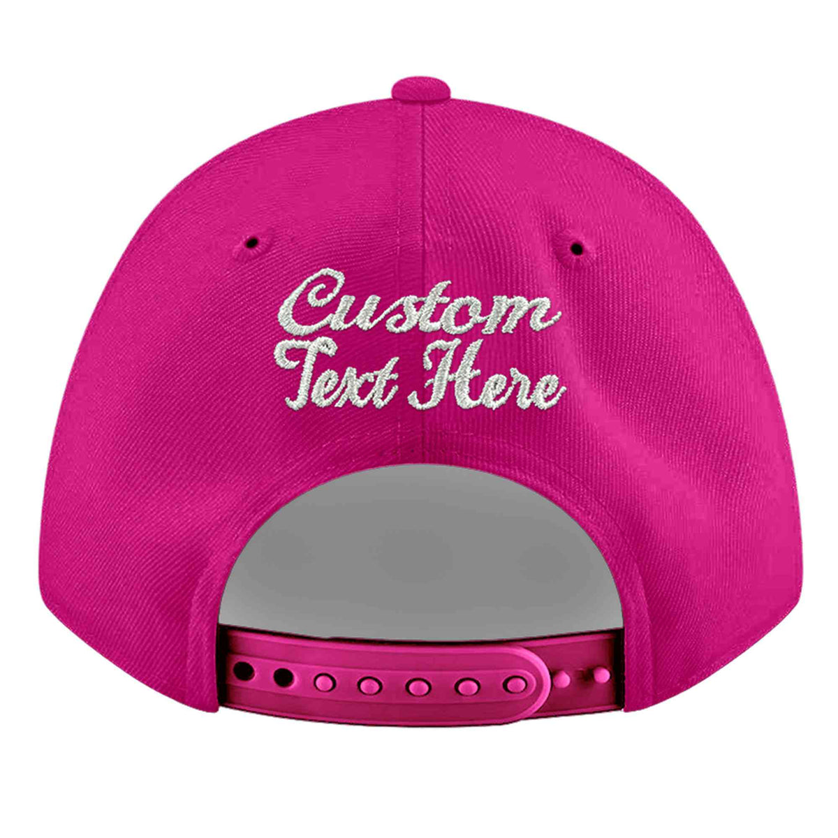 Custom Rose Red 3D Puff Embroidery Flat Embroidery Casual Sport Baseball Cap
