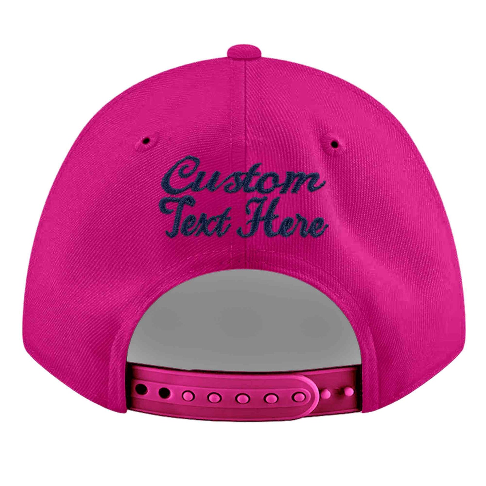 Custom Rose Red 3D Puff Embroidery Flat Embroidery Casual Sport Baseball Cap