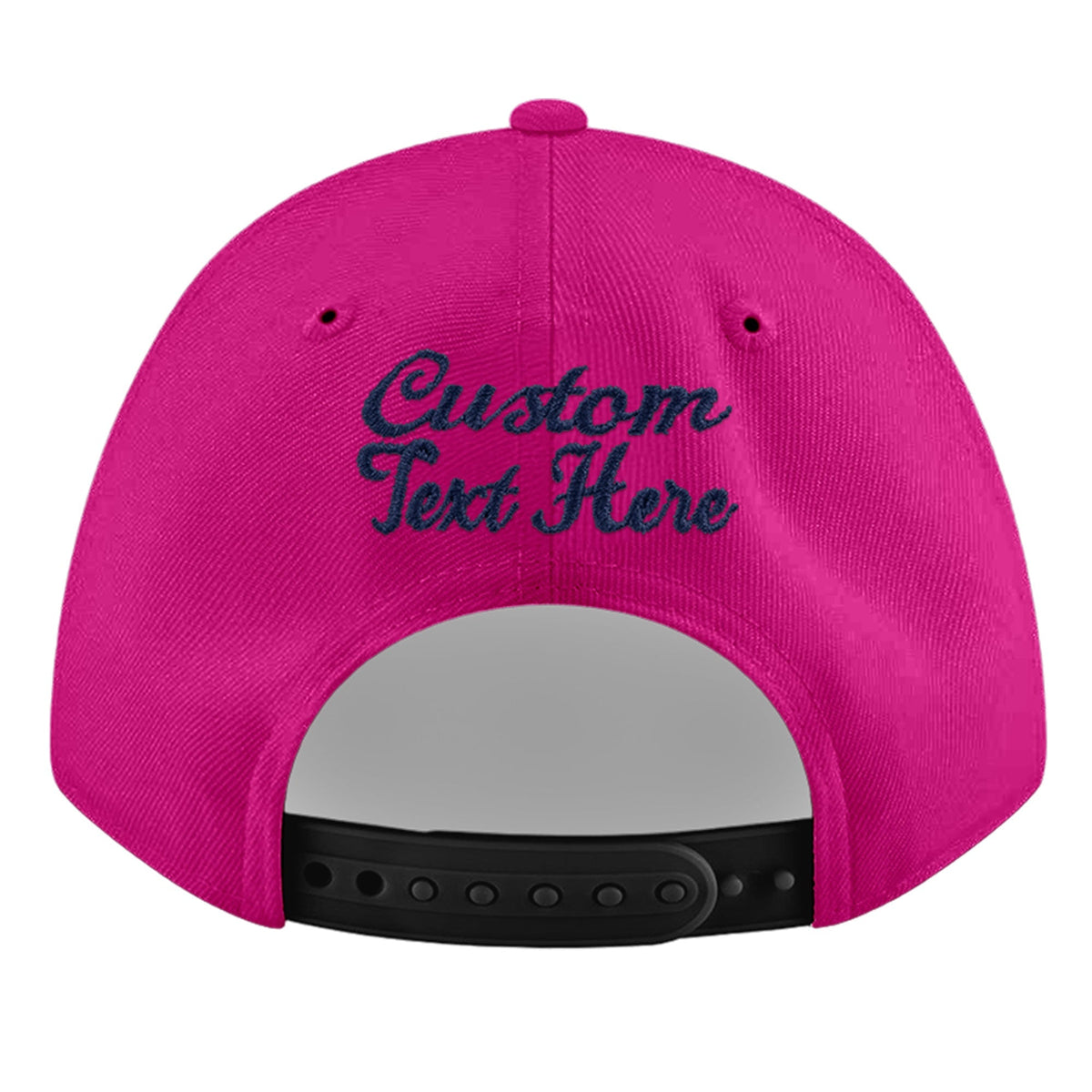 Custom Rose Red 3D Puff Embroidery Flat Embroidery Casual Sport Baseball Cap