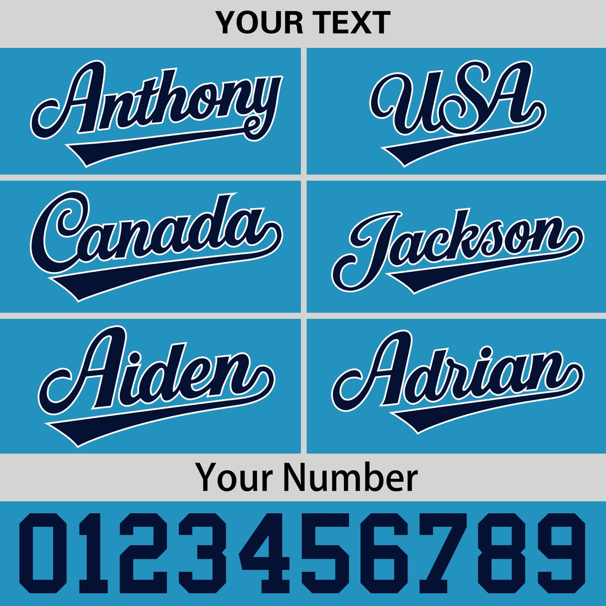 Custom Light Blue 3D Puff Embroidery Flat Embroidery Casual Sport Baseball Cap