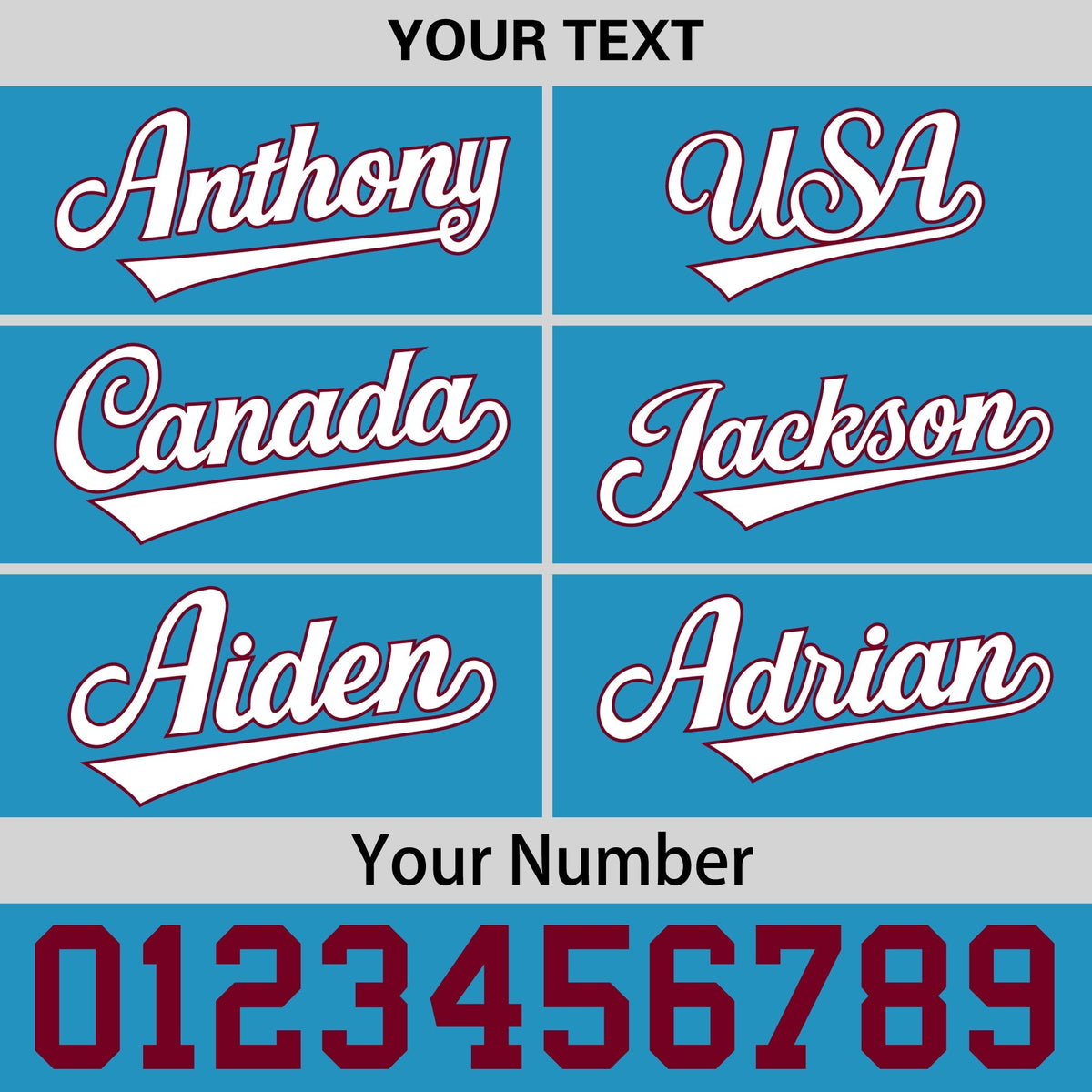 Custom Light Blue 3D Puff Embroidery Flat Embroidery Casual Sport Baseball Cap