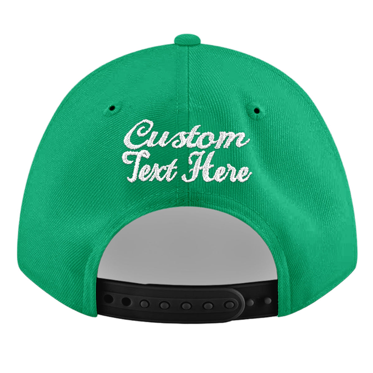 Custom Aqua 3D Puff Embroidery Flat Embroidery Casual Sport Baseball Cap