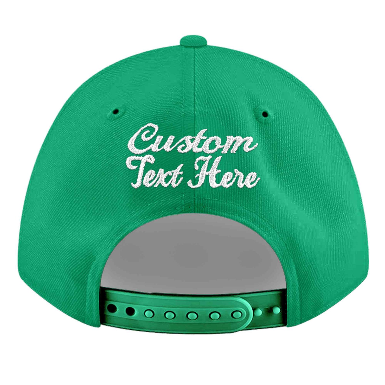 Custom Aqua 3D Puff Embroidery Flat Embroidery Casual Sport Baseball Cap