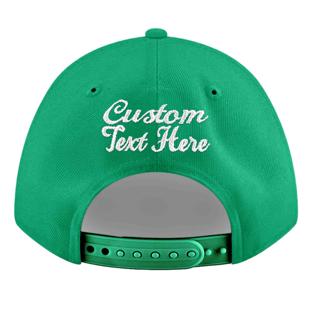Custom Aqua 3D Puff Embroidery Flat Embroidery Casual Sport Baseball Cap