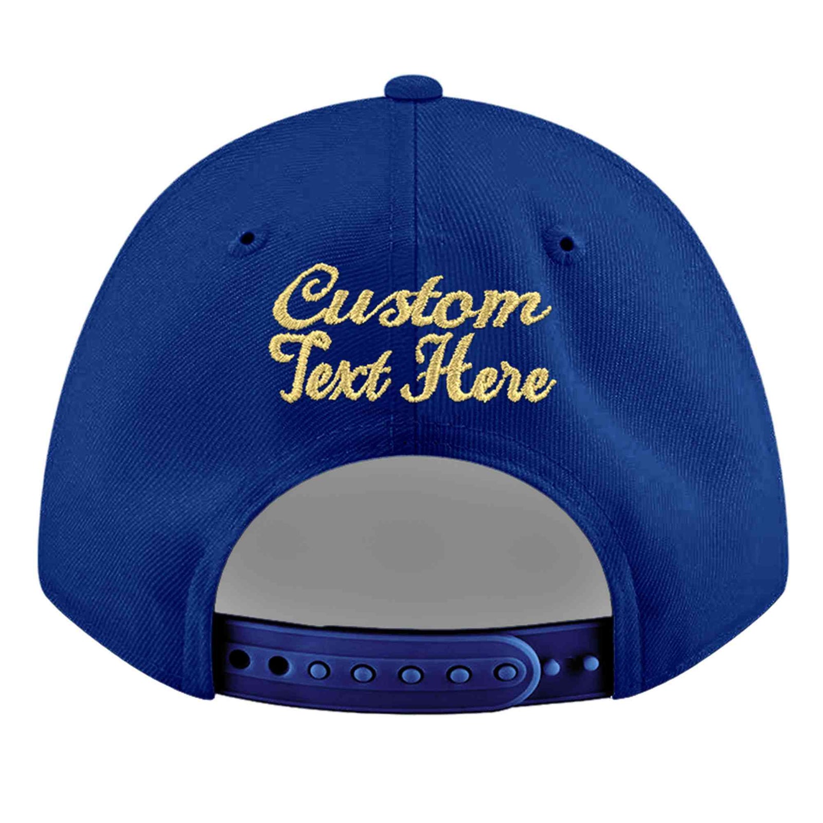 Custom Royal 3D Puff Embroidery Flat Embroidery Casual Sport Baseball Cap